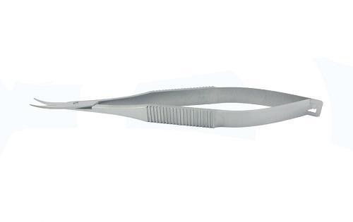 Curved Tip Slit Lamp Microscope Corneal Scissors Blade Length 17 Mm