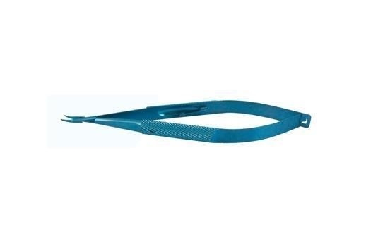 Sterilized Ophthalmic Surgical Instrument Needle Holder Curved Tip With Lock