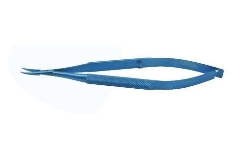 Curved Tip Ophthalmic Surgical Instrument 110 Mm Needle Holder
