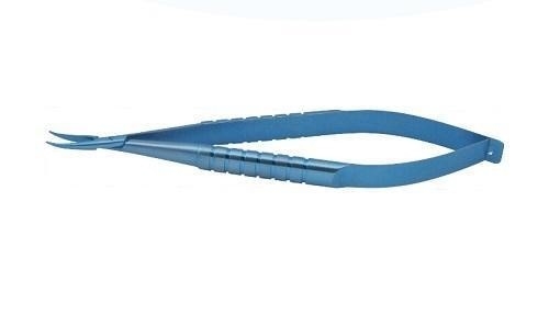 Needle Holder Ophthalmic Surgical Instrument Curved Tip Total Length 118 Mm
