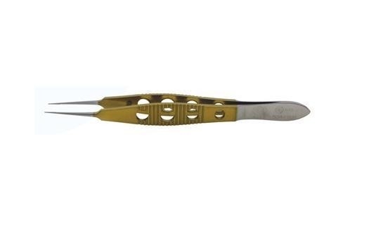 Straight Tip Micro Suture Tying Forceps Total Length 110mm For Ophthalmic Surgery