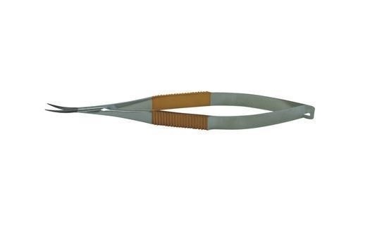 Curved Tip Trabecula Stainless Steel Forceps Plating Diamond Film Layer