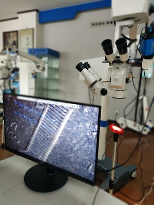 Double Binocular Ophthalmic Surgery Microscope With CCD Camera