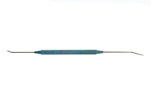 Double Tips Barraquer Iris Spatula Eclipse Tip Size 0.2×0.4 Mm Total Length 148 Mm